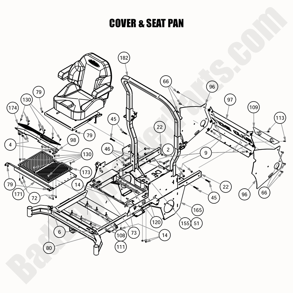 2020 Rebel - Cover & Seat Pan